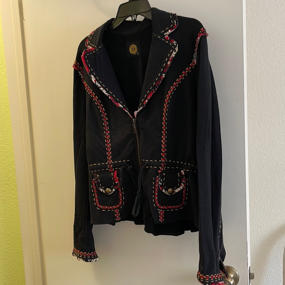 Double D Ranch knit fabric Retro Jacket M
